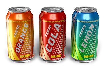 soft drinks cans